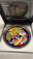 ROSENTHAL 6" MULTI COLORED PLATE SIGNED IN BOX