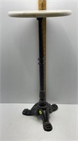 24" TALL CAST IRON BASE W/ 12" MARBLE STAND