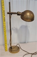 Brass adjustable table lamp - industrial