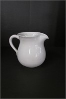 Small Cornelison White Water Pitcher  6.5" x 4"