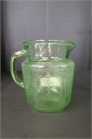 Green Vintage Anchor Hocking Glass Princess