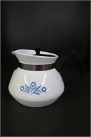 Small Corning Ware 3 Cups Coffee Pot -Cornflower