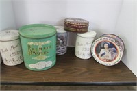 Six Vintage Tins - Inc. Bremer Wafers