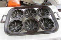 Cast Iron Muffin Pan 13" x 8"