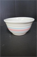 Unmarked McCoy Vintage Pottery Bowl Pink and Blue