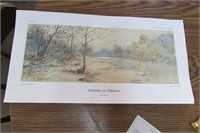 Paul Sawyier Print "Autumn on Elkhorn" Plate