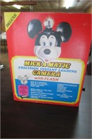 NIB Mick-A-Matic Camera w Flash Mickey Mouse #880