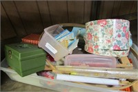 Lg Lot Sewing Notions Boxes, Supplies, Yarn, etc.