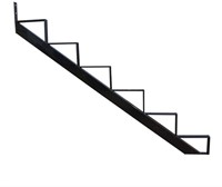 MTB Black Steel Stair Riser with 6 Steps