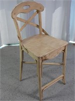 Yellow Wooden Rustic Chair