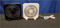 2 9" Personal Box Fans- both work