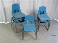 (8) Plastic Stacking Children's Chairs