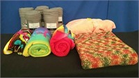 Box 10 Throw / Lap Blankets-some New