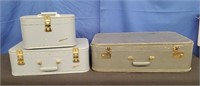 2 Pc Lady Baltimore Luggage, Vintage Suitcase
