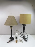 Ornate Metal Lamps & More