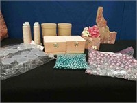 Bag Craft Items-Thread, Beads, Boxes