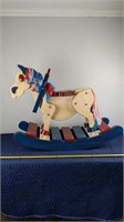 30" Tall x 39" Long Wooden Rocking Horse