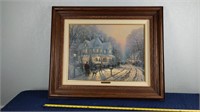 Thomas Kinkade A Holiday Gathering Print 33" x