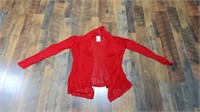 Cato Red Lace Top Large