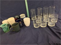 Assorted glassware