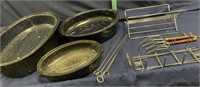 Roasting pans and supplies