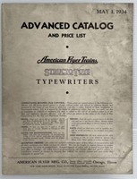 Scarce American Flyer 1934 Advanced Catalog