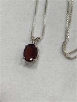 Pendant on Sterling Chain