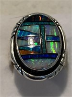 Opal Zuni Ring