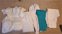 Lot of vintage womens scrub pieces. 1 size was xl