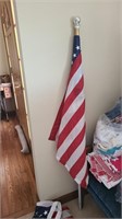 Porch Flag pole with 2 additional flags