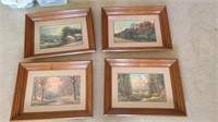 Lot of 4 Mountain outdoor framed pictures