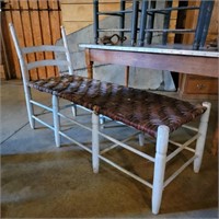 Antique Caned Lounge Chair from Pratt Barn