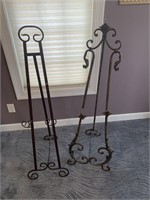 LOT OF 2 METAL EASELS