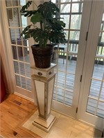 LARGE MODERN PLANT STAND WITH PLANT