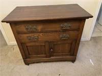 ANTIQUE SIDE TABLE/CABINET