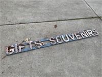GIFTS/SOUVENIRS WOOD SIGN 89" LONG