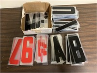 PLASTIC LETTERS & NUMBERS OVER 150