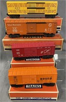4 Boxed Lionel Freight Cars, 2 MINT