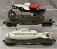 Clean Lionel 3820 & 6640 USMC Military Cars