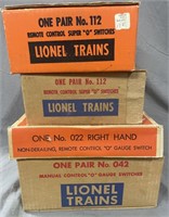 4 Boxed Lionel Switches