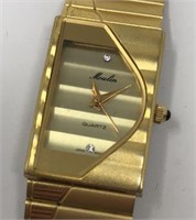 Moulin Quartz Gold Plated Stainless Steel Watch w