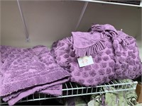 VINTAGE PURPLE CHENILLE BEDSPREAD