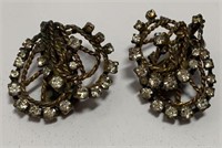 DIOR by Kramer Vintage Rhinestone Earrings