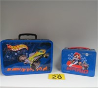 Nintendo Mario Metal Lunch Pal & Hot Wheels Case