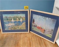 Framed Sail Boat Prints 26" x 32"