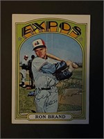 1972 Topps High Number #773 Ron Brand Auto