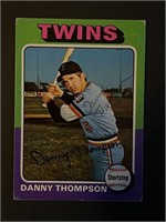 1975 Topps #249 Danny Thompson Auto