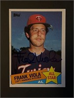 1985 Topps #710 Frank Viola All Star Auto