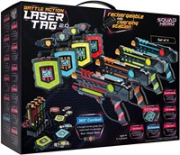 Battle Action Laser Tag 360° Set of 4