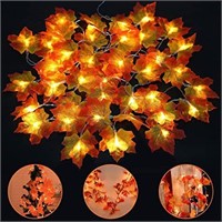 Etmury 40 LED Maple Leaf Fairy Lights